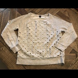 Jcrew embroidered sweatshirt